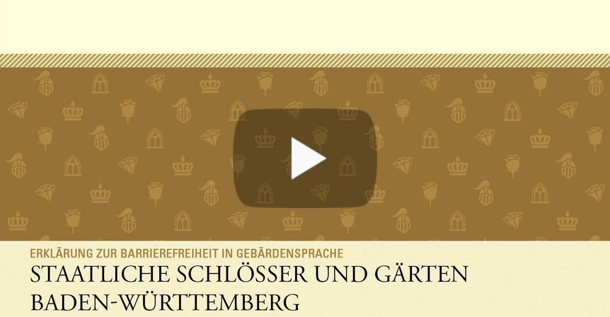  Startbildschirm des Filmes "Erklärung zur Barrierefreiheit: Informationen in Gebärdensprache"