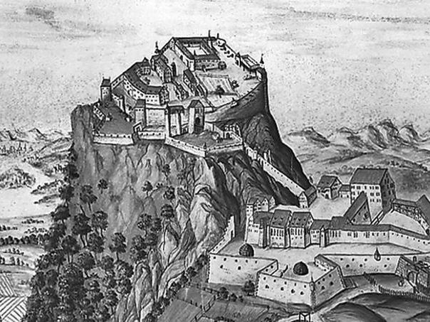 Hohentwiel, Aquarell, um 1730